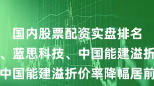 国内股票配资实盘排名峰岹科技、蓝思科技、中国能建溢折价率降幅居前