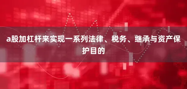 a股加杠杆来实现一系列法律、税务、继承与资产保护目的
